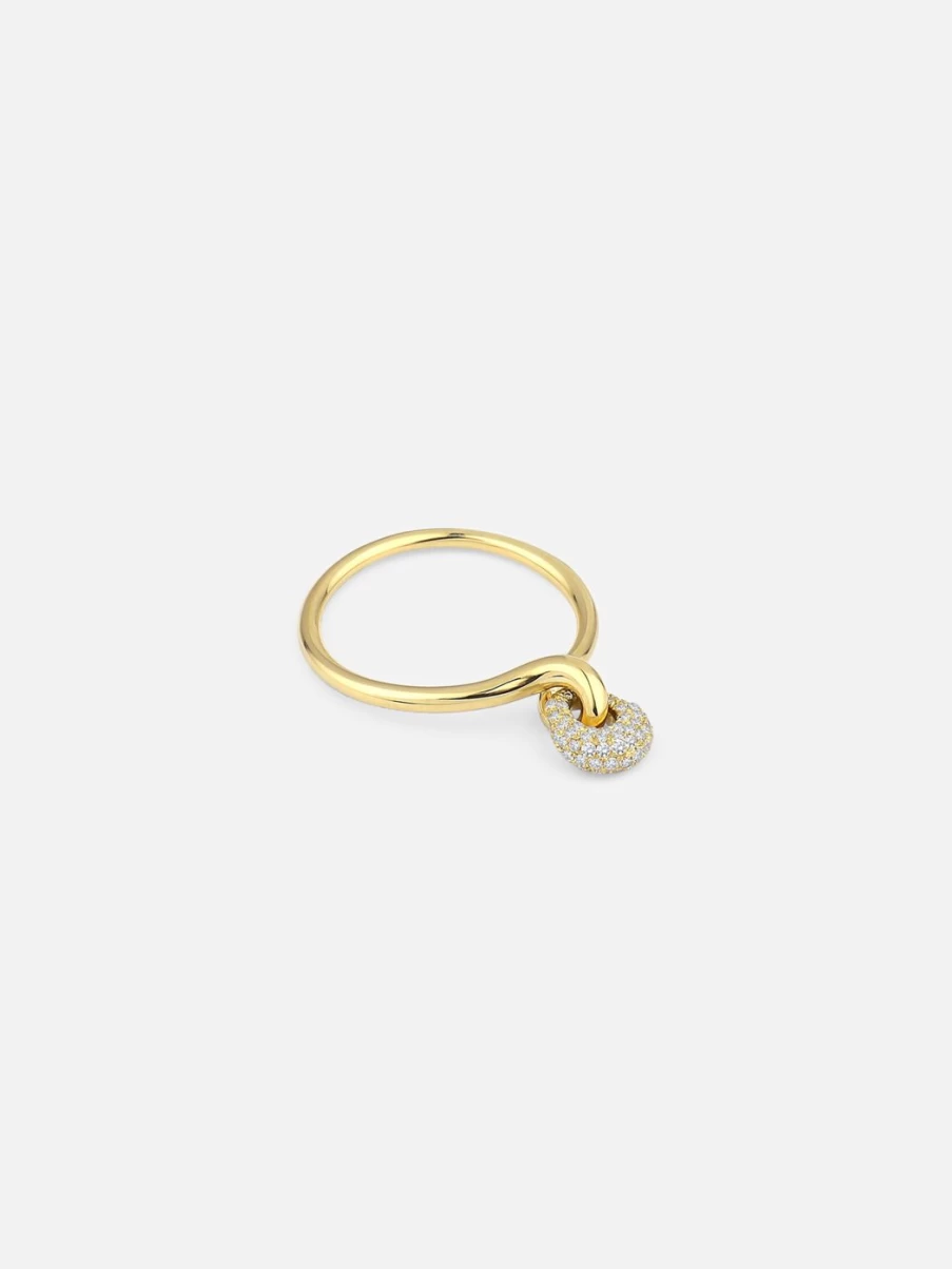 Kloto Drop Ring - Elegant and Minimalist Dainty Ring for Women, Sterling Silver or Gold Plated, Stackable Band, Perfect for Everyday Wear