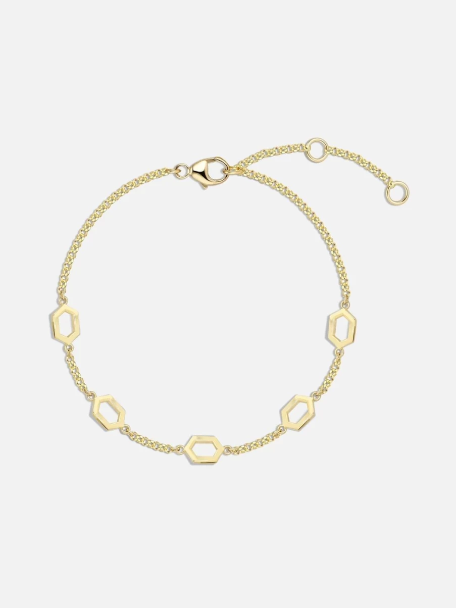 Noor Shamma Minimalist Luz Plain Bracelet - Elegant Simple Bangle for Women
