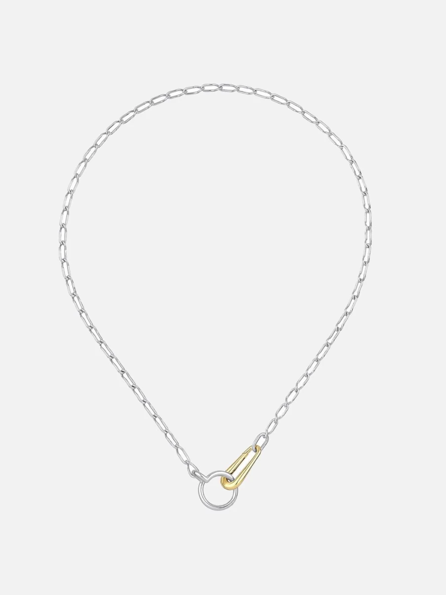Kloto Sterling Silver Link Necklace for Women - Elegant Chain Necklace Gift