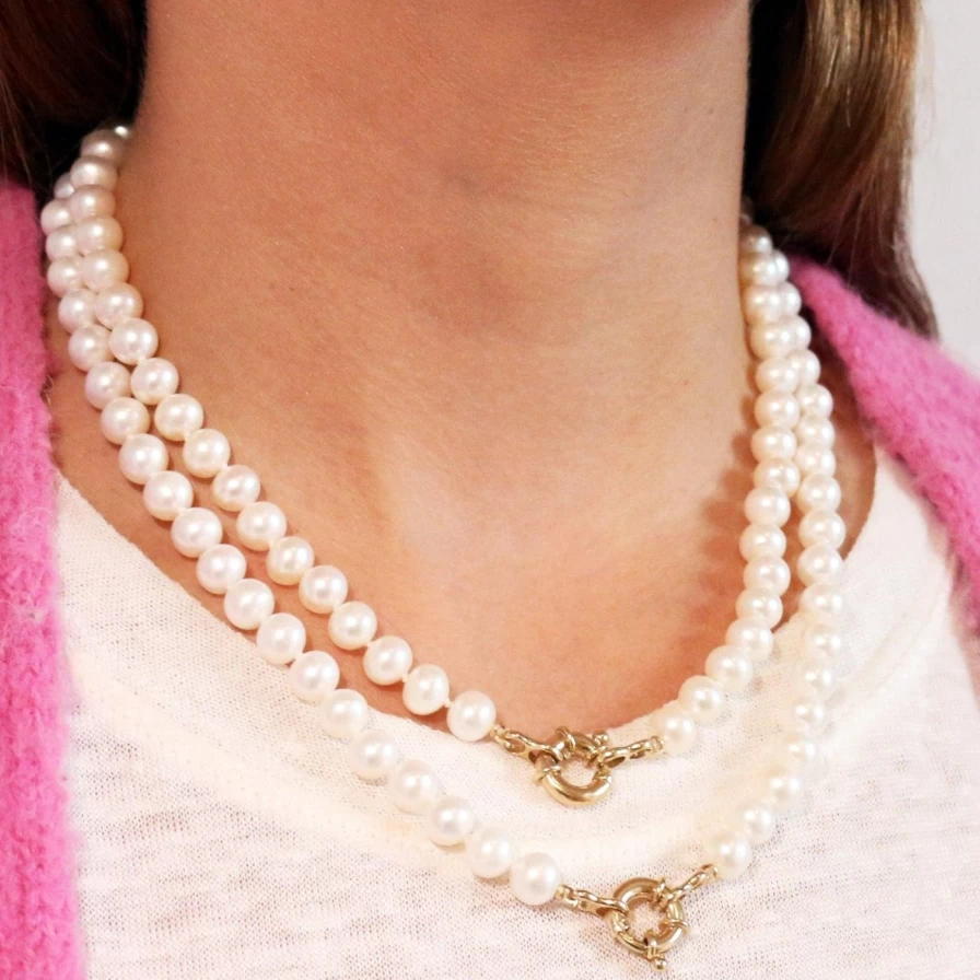 "Encirkled Jewelry Elegant Freshwater Pearl Necklace – Timeless Women’s Jewelry Gift"