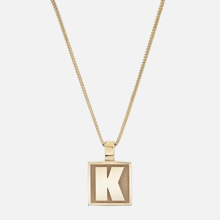 Ariel Gordon Jewelry Varsity Initial Pendant - Personalized Letter Necklace