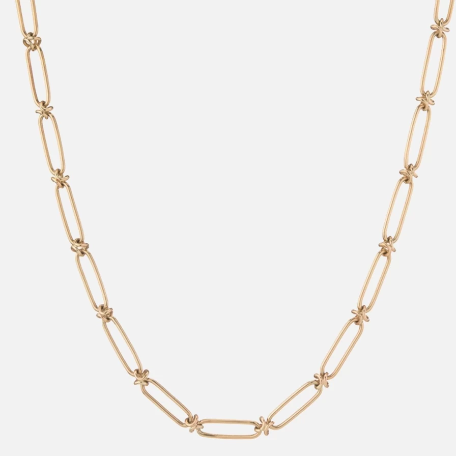 "Kimberly Doyle Star Link Handmade Sterling Silver Chain Necklace"