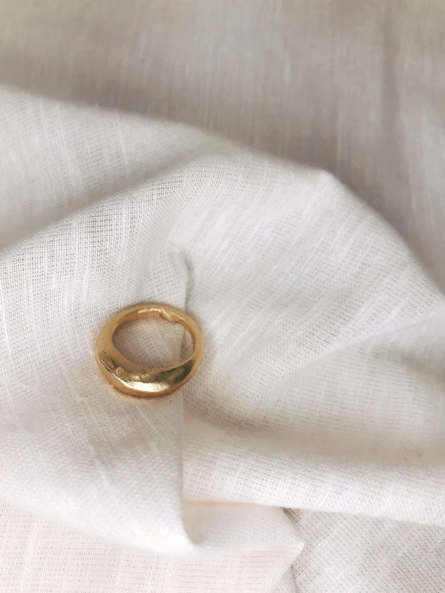 Mandy Reid Darcy 14K Yellow Gold Ring for Women - Elegant Wedding Band