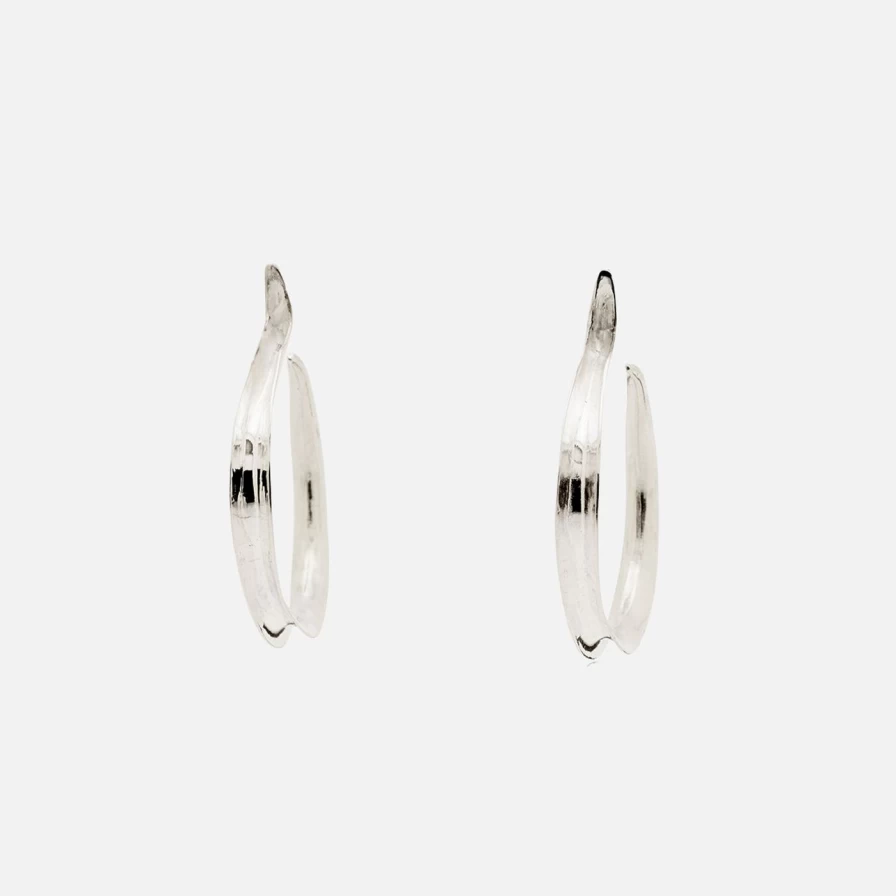 Ariana Boussard-Reifel Large Kiki Hoops - 18K Gold Plated Statement Earrings for Women