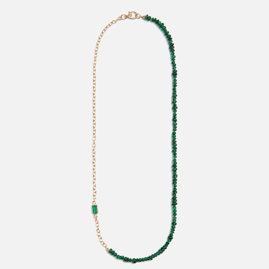 Objet-a Valerie Emerald Pendant Necklace - Elegant Green Gemstone Jewelry for Women