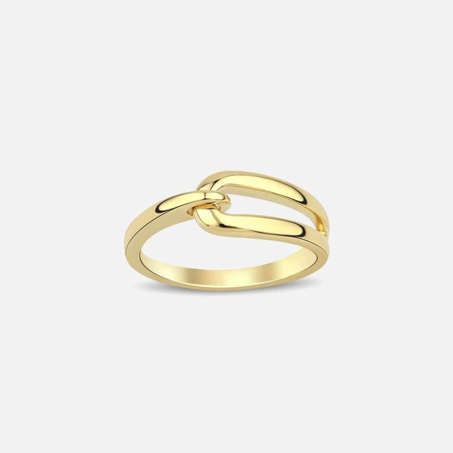 Kloto Form Ring – Modern Minimalist Stackable Ring for Women, Adjustable Geometric Jewelry Gift