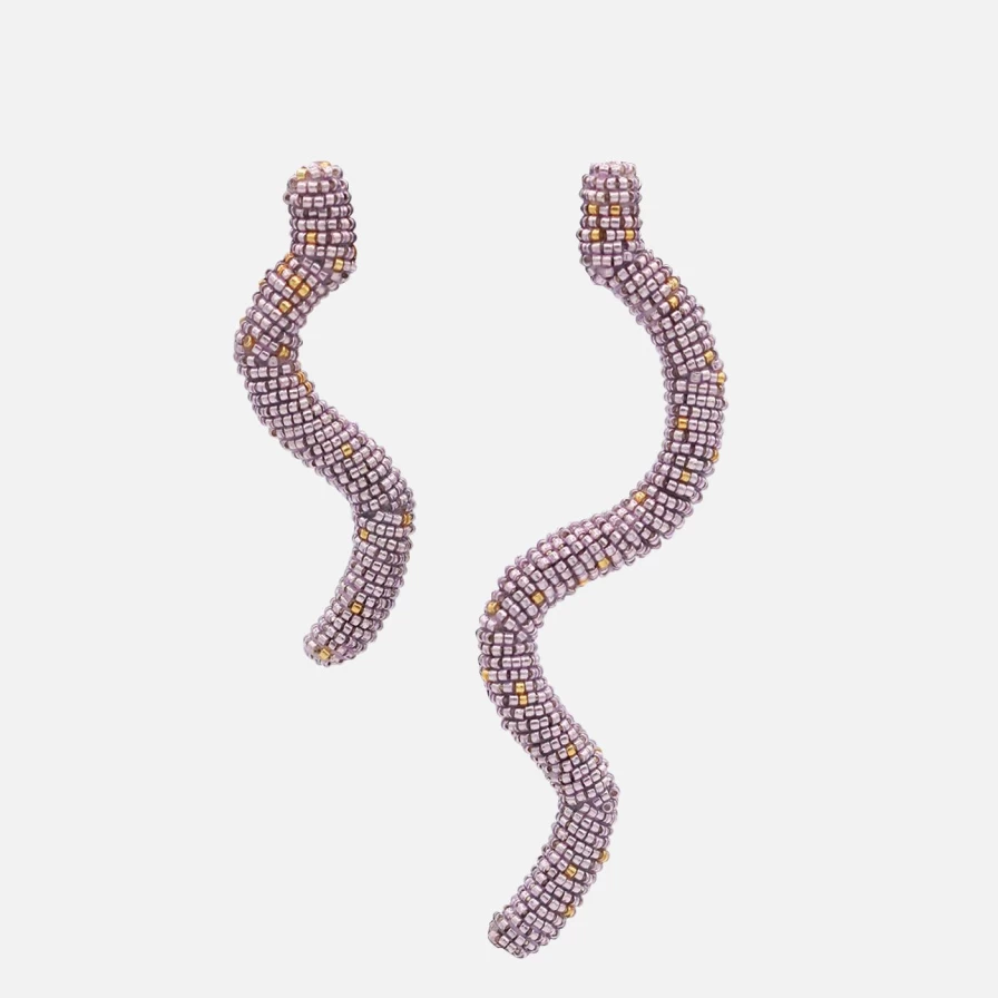 Susana Vega Lilac Onna Earrings – Handcrafted Purple Dangle Earrings for Women