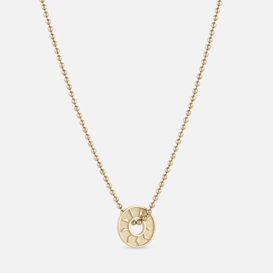 EMBLM Fine Jewelry 14K Yellow Gold Mini Ennead Necklace for Women