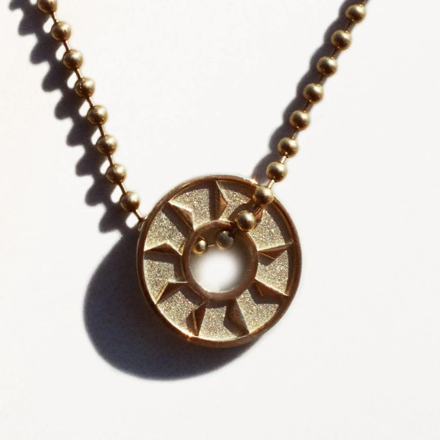 EMBLM Fine Jewelry 14K Yellow Gold Mini Ennead Necklace for Women