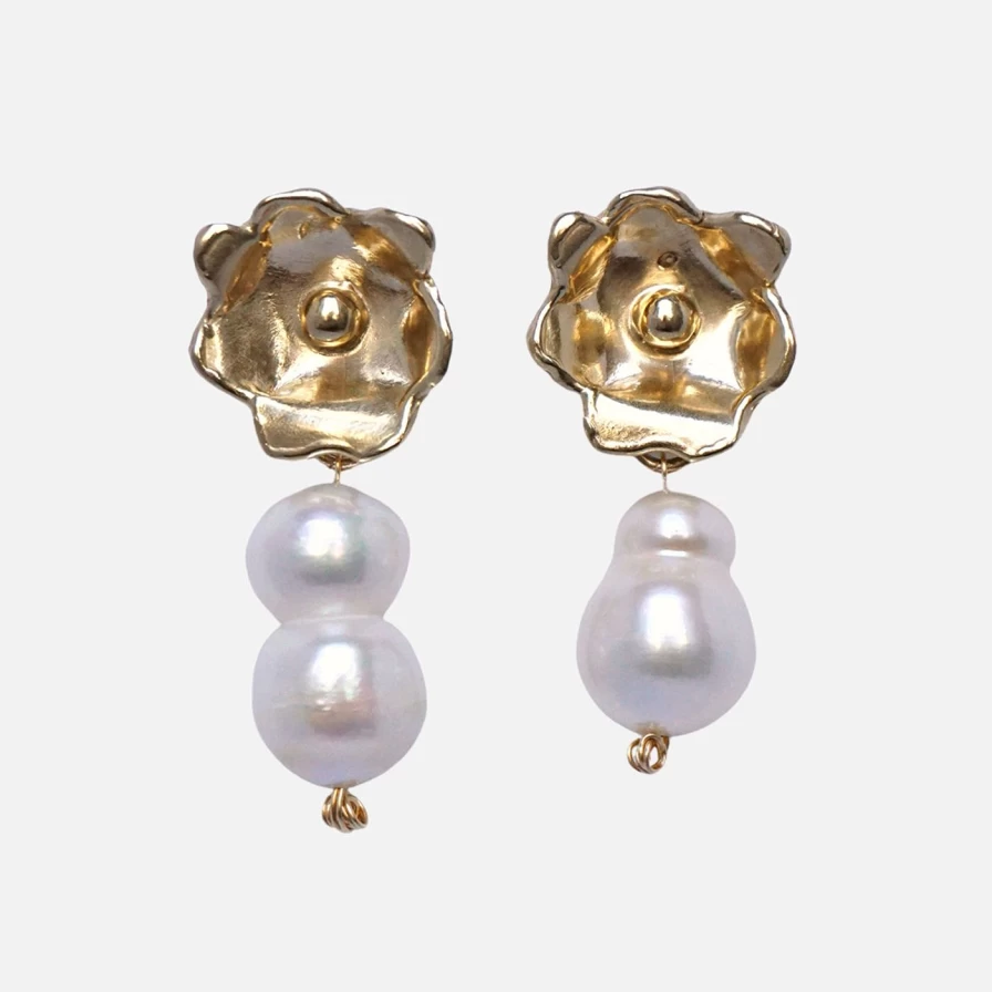 Anita Berisha Bloom of Life Floral Earrings - Elegant Handcrafted Jewelry for Women