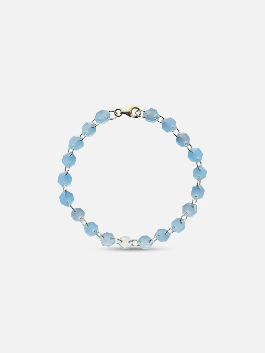 Noor Shamma Infinity Chalcedony Bracelet – Elegant Gemstone Jewelry for Women