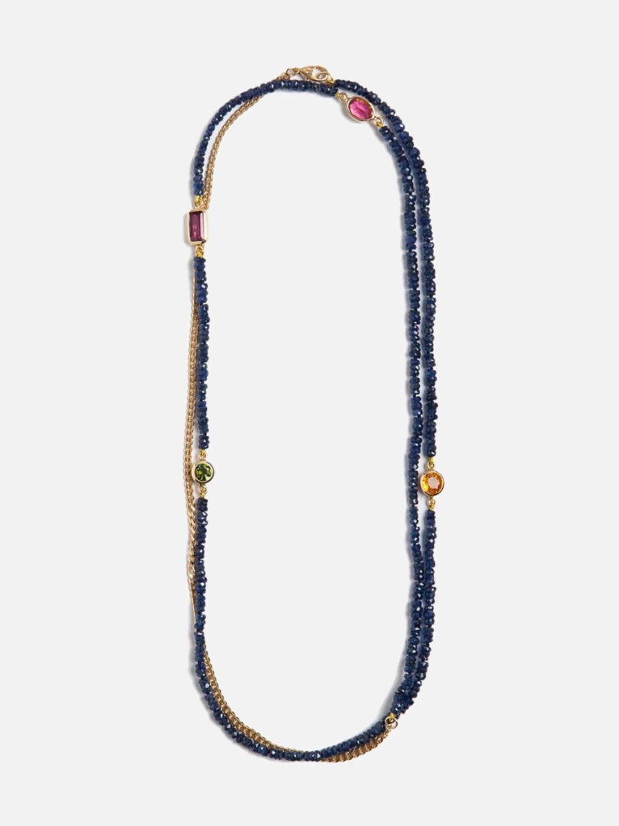 Objet-a Deep Blue Sapphire Pendant - The Blue Hour Collection