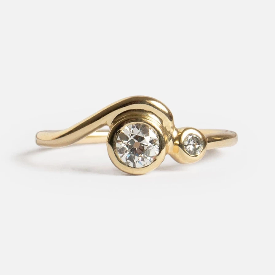 0.25Ct M. Hisae Masumi White Diamond Ring for Women - Elegant Solitaire Engagement Band