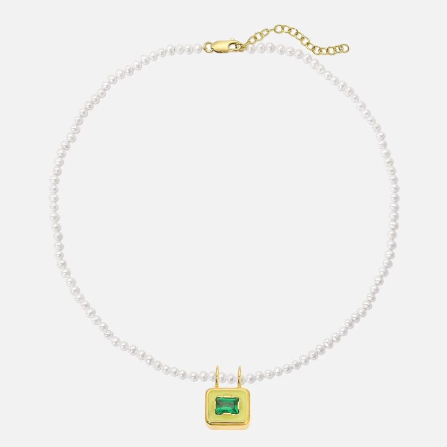 Monbouquette Reversible Snapback Necklace in Island Gold - Two-Tone Adjustable Unisex Design