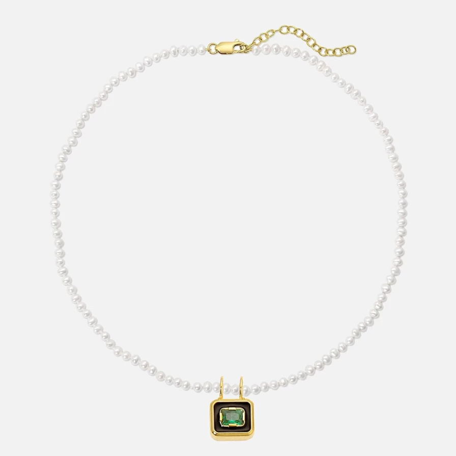Monbouquette Reversible Snapback Necklace in Island Gold - Two-Tone Adjustable Unisex Design