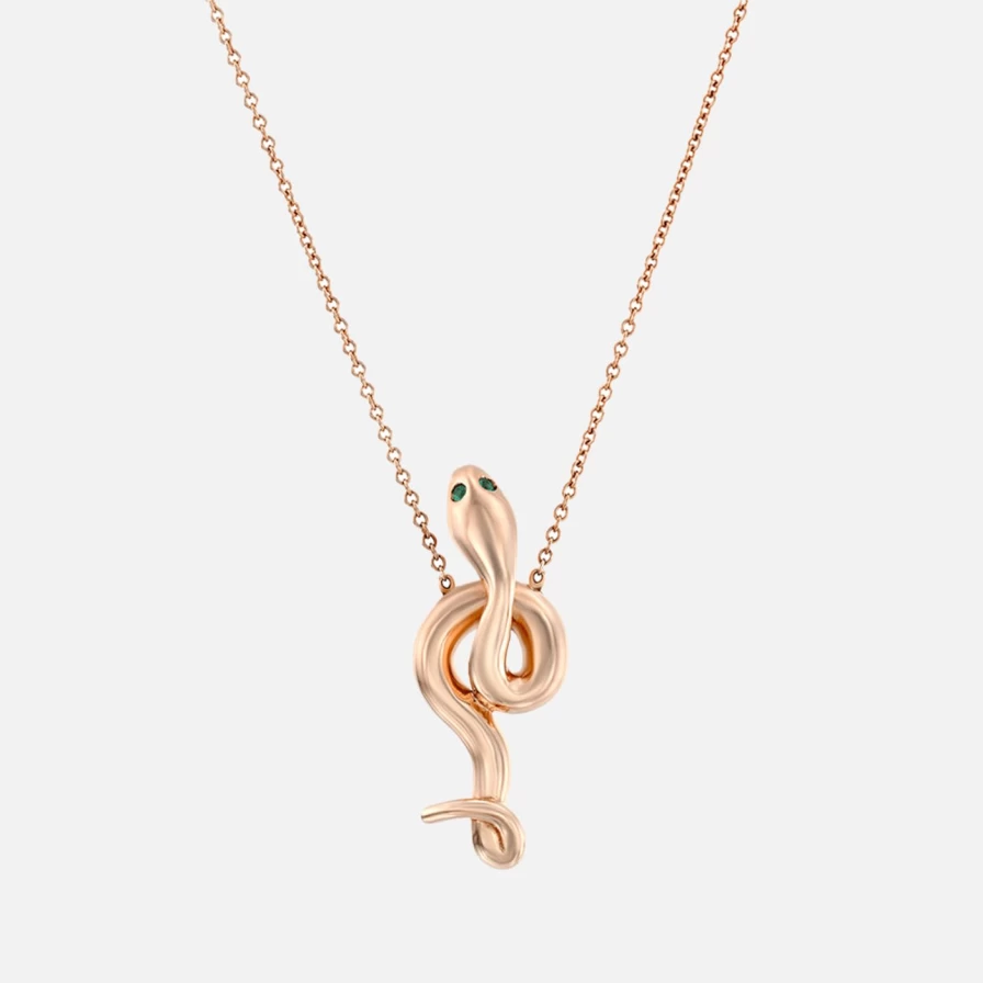 Bleecker & Prince 14K Yellow Gold Awakened Spirit Pendant Necklace