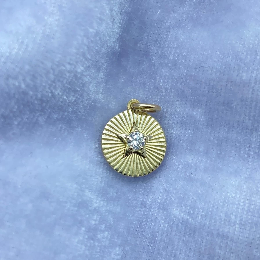 "Kimberly Doyle Yellow Gold Lucky Star Charm Jewelry – Elegant & Stylish Pendant"