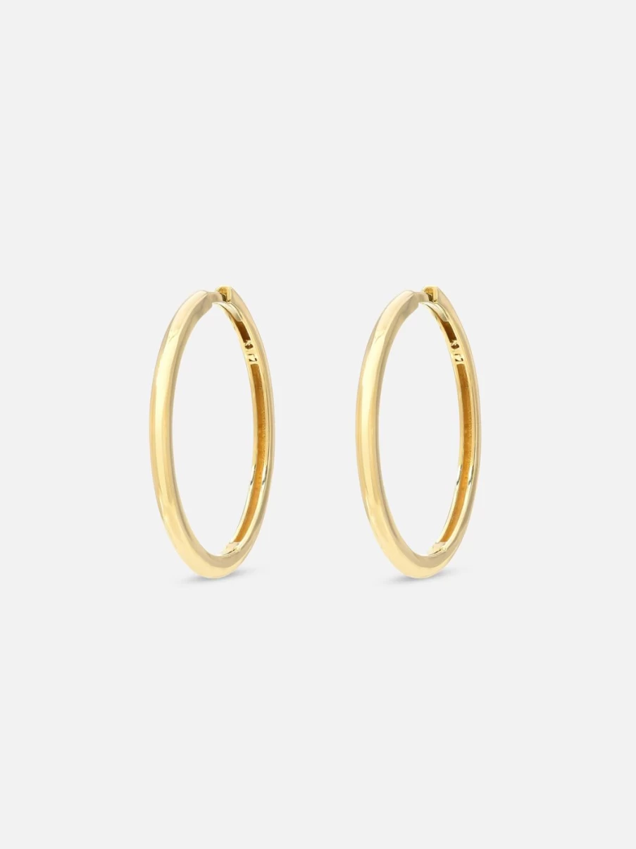 "Stacy Nolan 1 Inch Gold Hoop Earrings – Classic Small Hoops for Women"