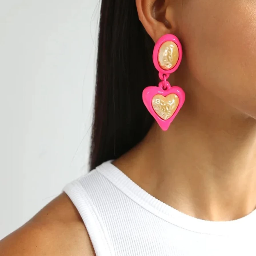 Julietta Pink Night Fever Earrings – Trendy Women's Fashion Jewelry