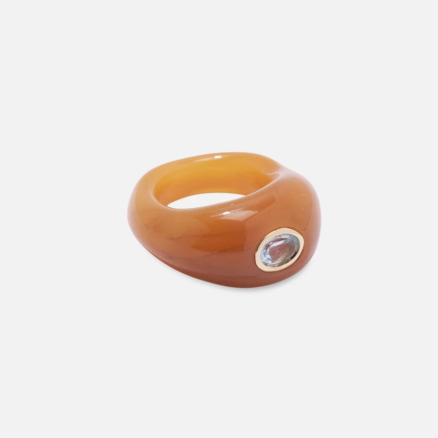 Lizzie Fortunato Ochre Monument Ring – Unique Handcrafted Jewelry