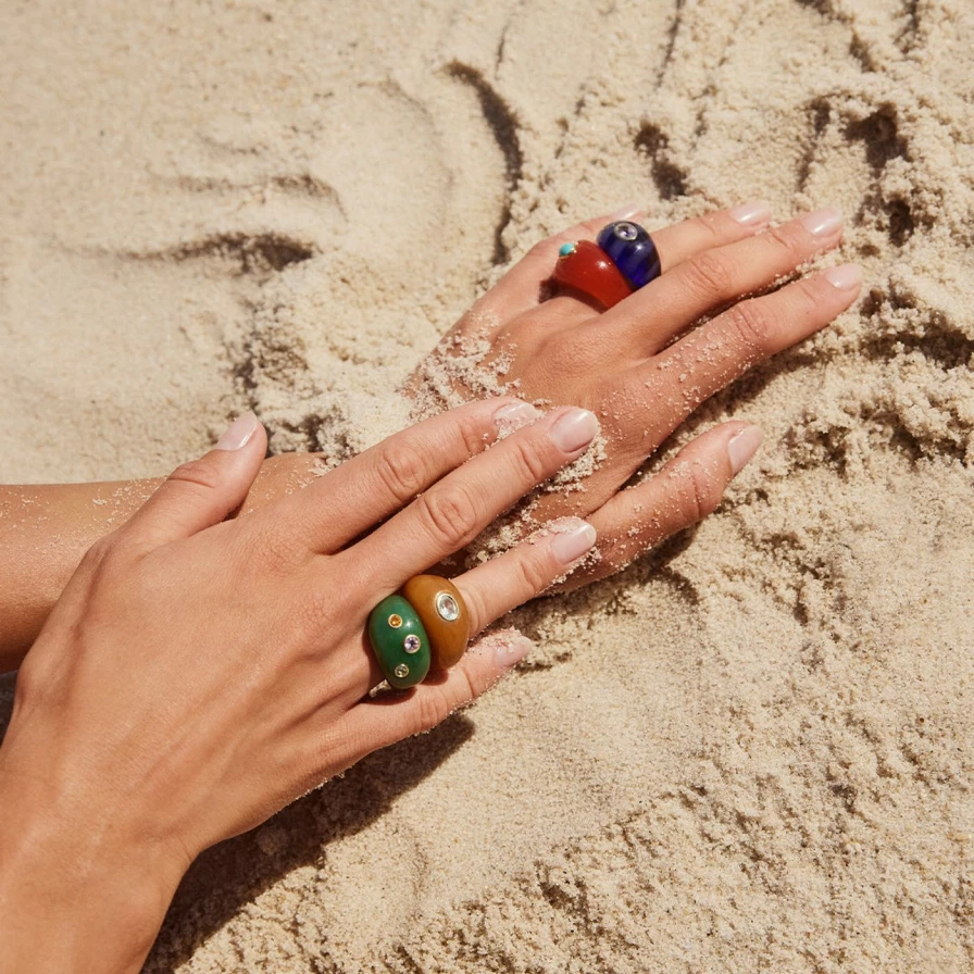 Lizzie Fortunato Ochre Monument Ring – Unique Handcrafted Jewelry