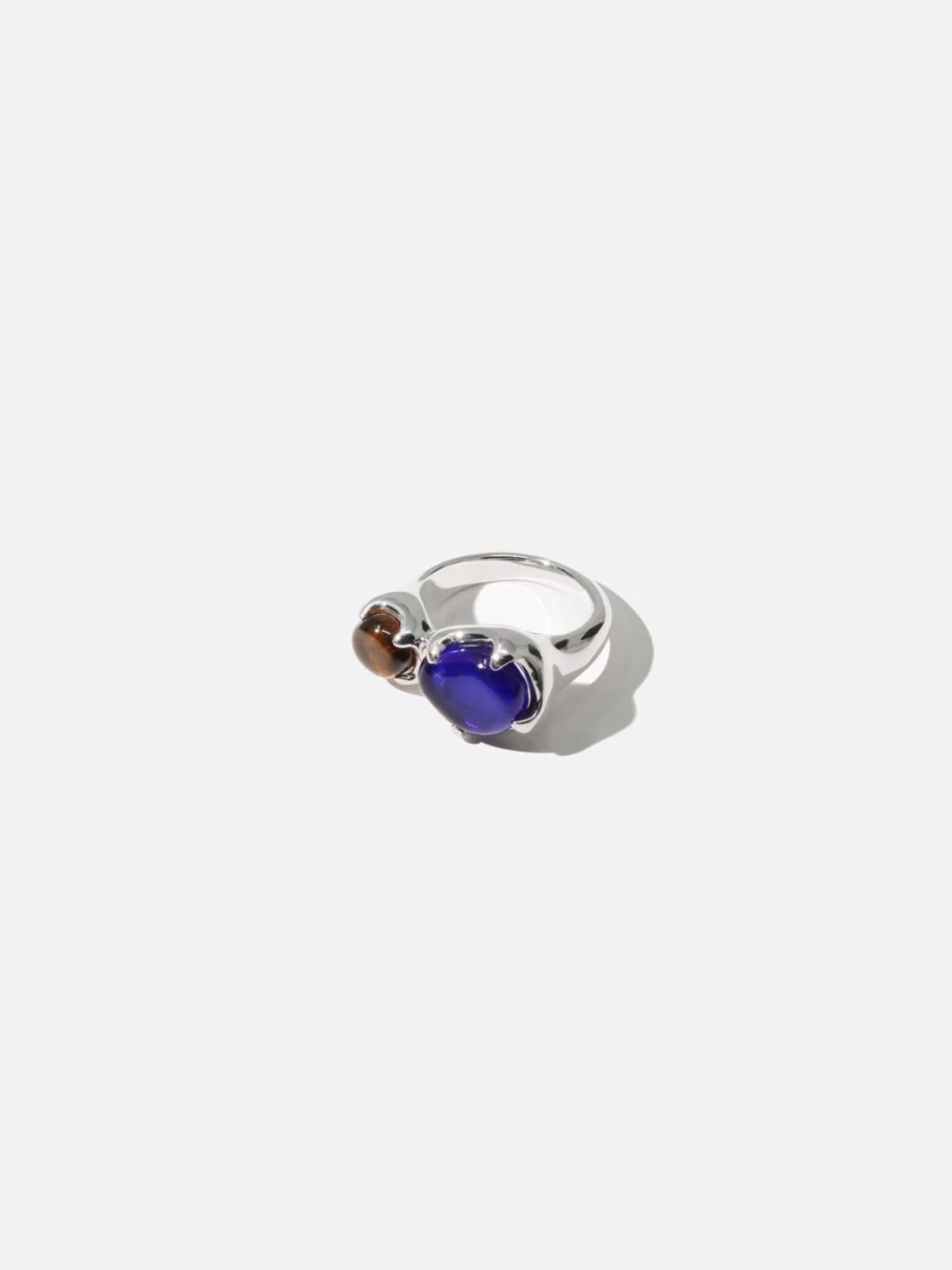 CLED Duo Beam Ring - Elegant Two-Tone Lightweight Fashion Ring for Women & Men