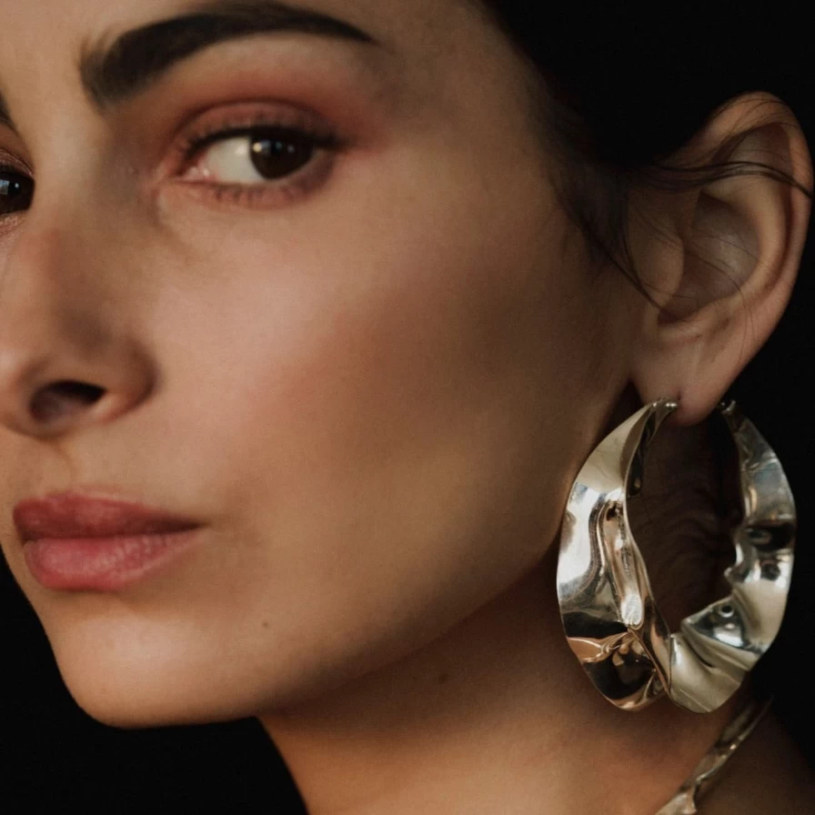 Ariana Boussard-Reifel Sterling Silver Bellatrix Hoops Earrings
