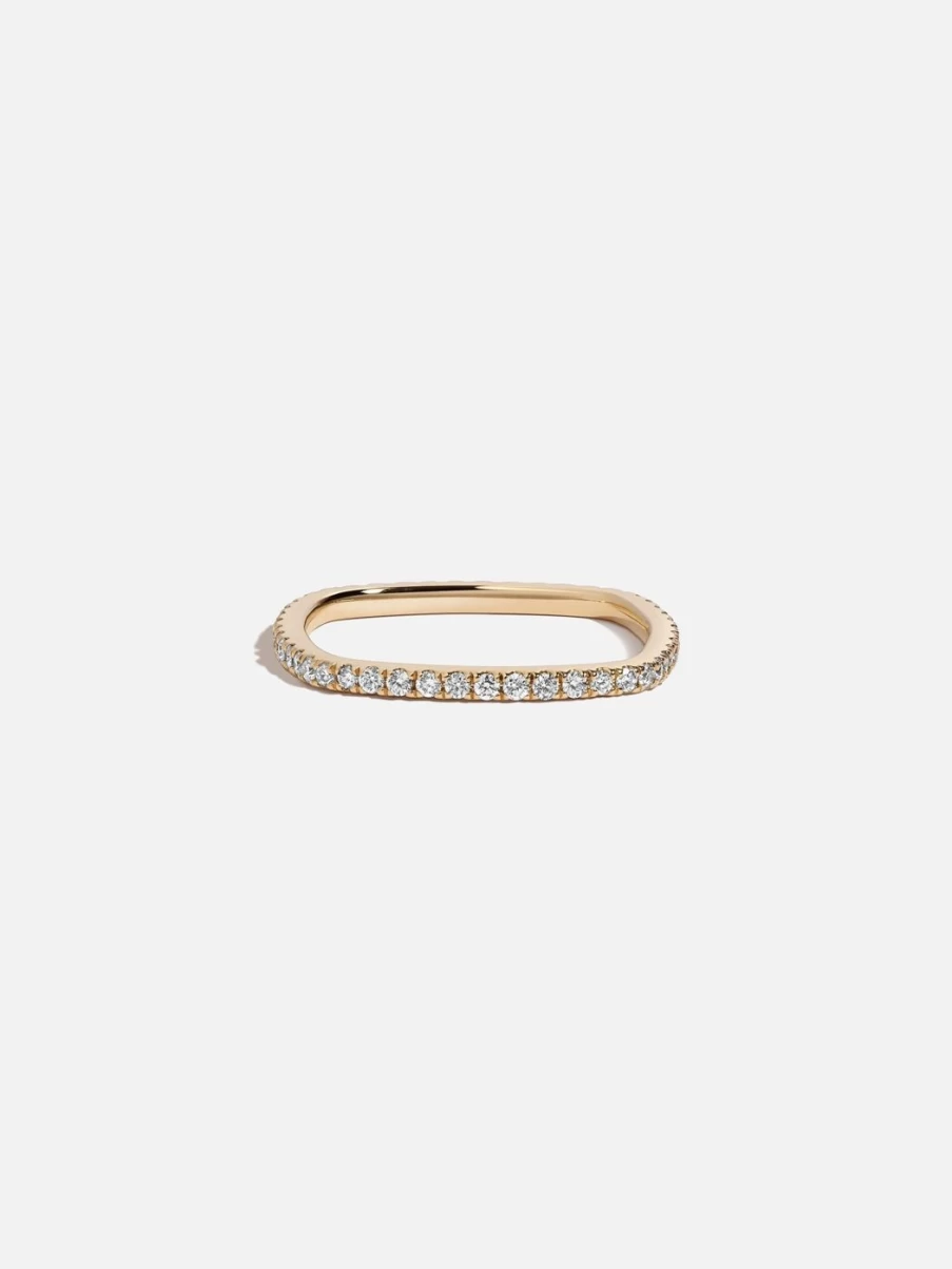 Selin Kent Kare Eternity Band - Elegant Diamond Wedding Ring for Women