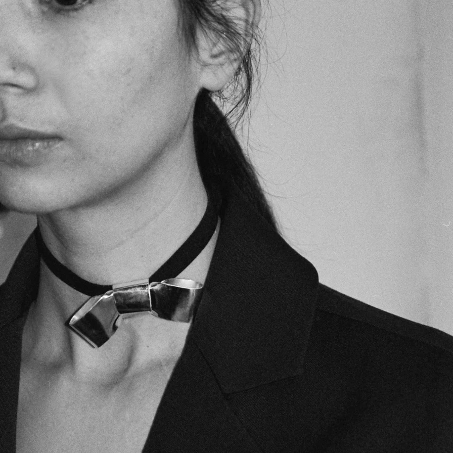 Annika Inez Sterling Silver Large Cravat Necklace for Women