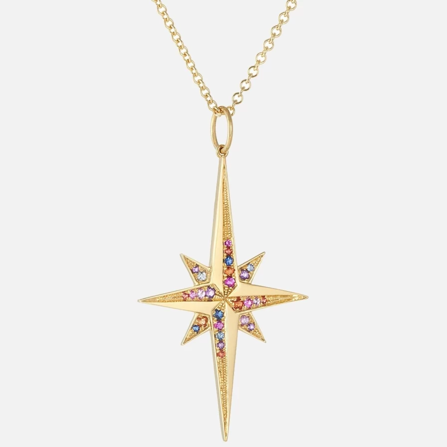 Devon Woodhill Large Stellar Necklace - Elegant Celestial Pendant for Women