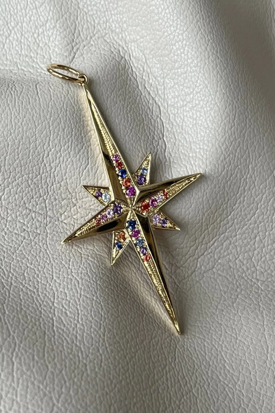 Devon Woodhill Large Stellar Necklace - Elegant Celestial Pendant for Women