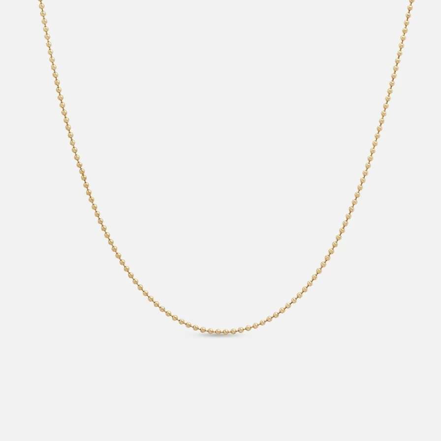 "Kimberly Doyle 1mm Beaded Ball Chain - Premium Beaded Jewelry for Elegant Necklaces"