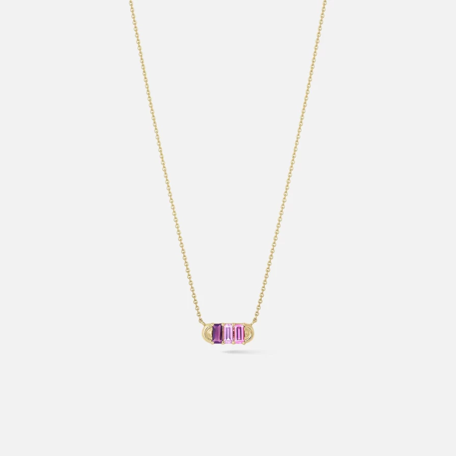 ParkFord Mini Cosmos Arc Pendant Necklace - Elegant Space-Inspired Jewelry