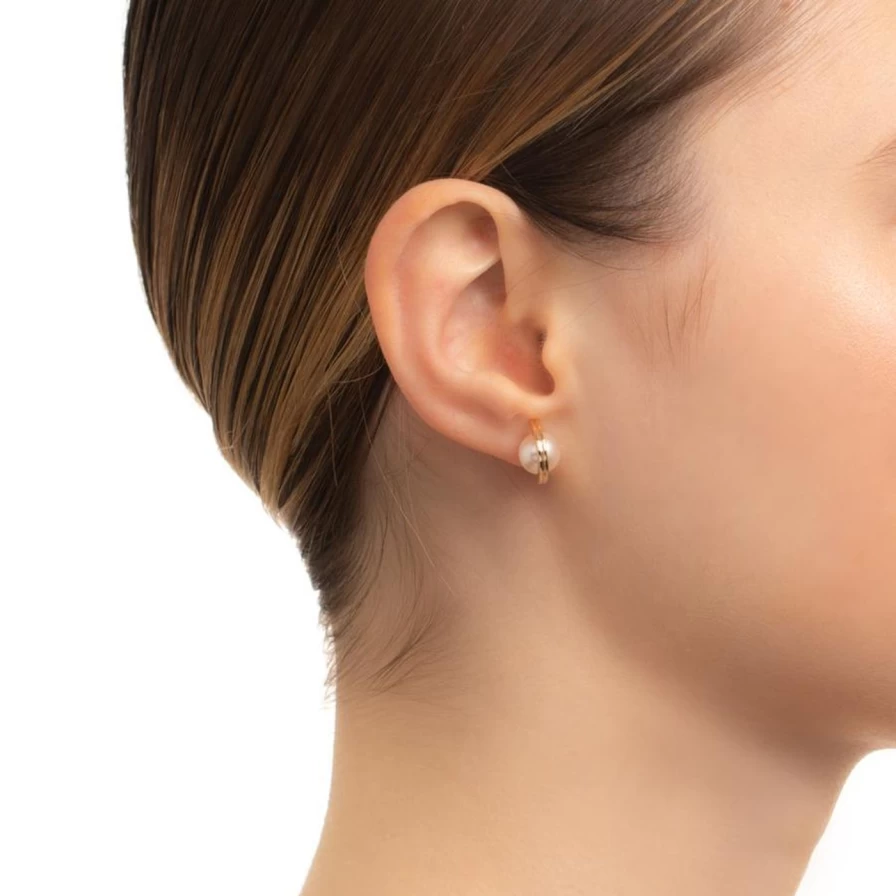 Hirotaka Medium Beluga Pearl Earrings - Luxurious Cultured Pearl Jewelry