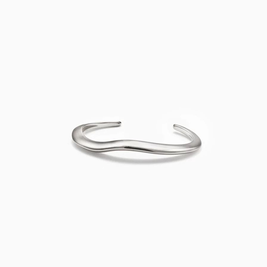 AGMES Sterling Silver Small Astrid Cuff Bracelet