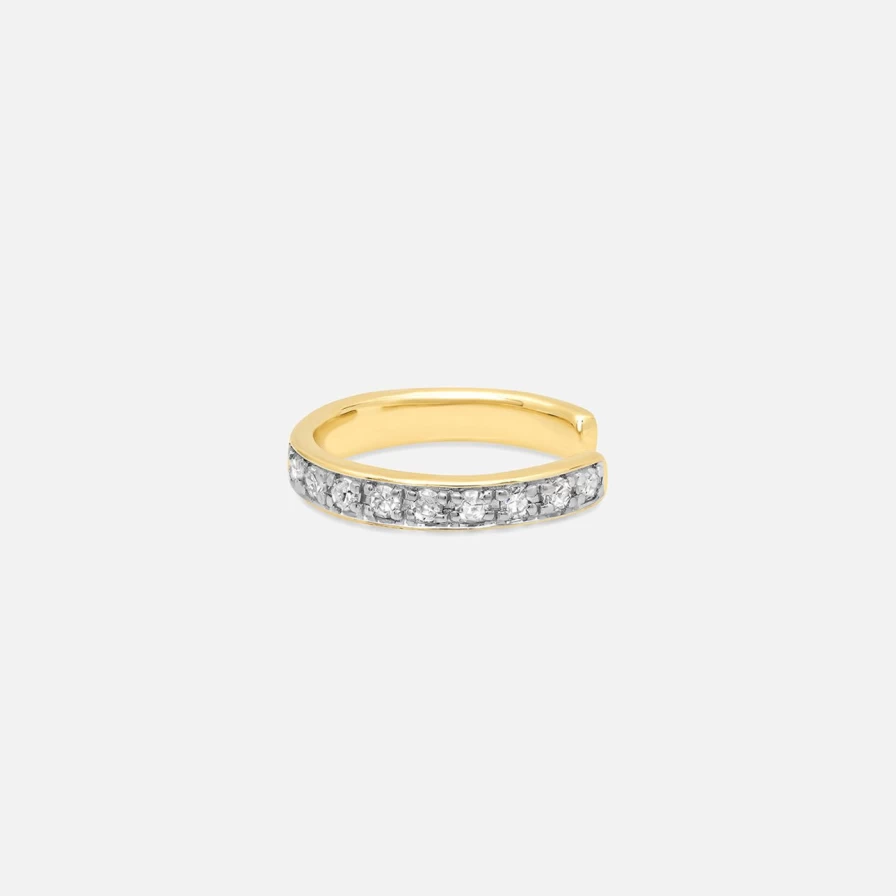 Eriness Diamond Ear Cuff - Elegant Non-Piercing Ear Cuff Jewelry for Women