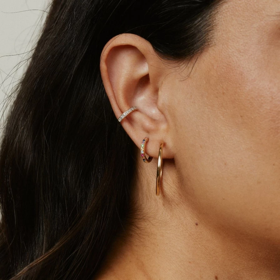 Eriness Diamond Ear Cuff - Elegant Non-Piercing Ear Cuff Jewelry for Women