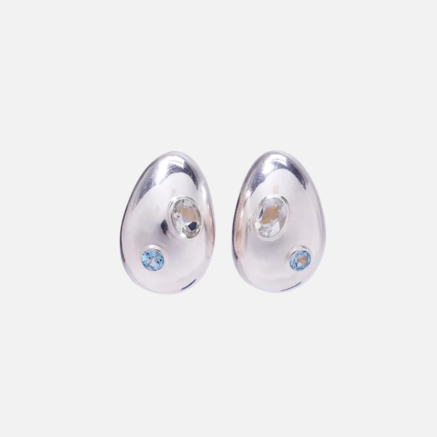 Lizzie Fortunato Mini Arp Silver Earrings | Elegant Sterling Silver Jewelry