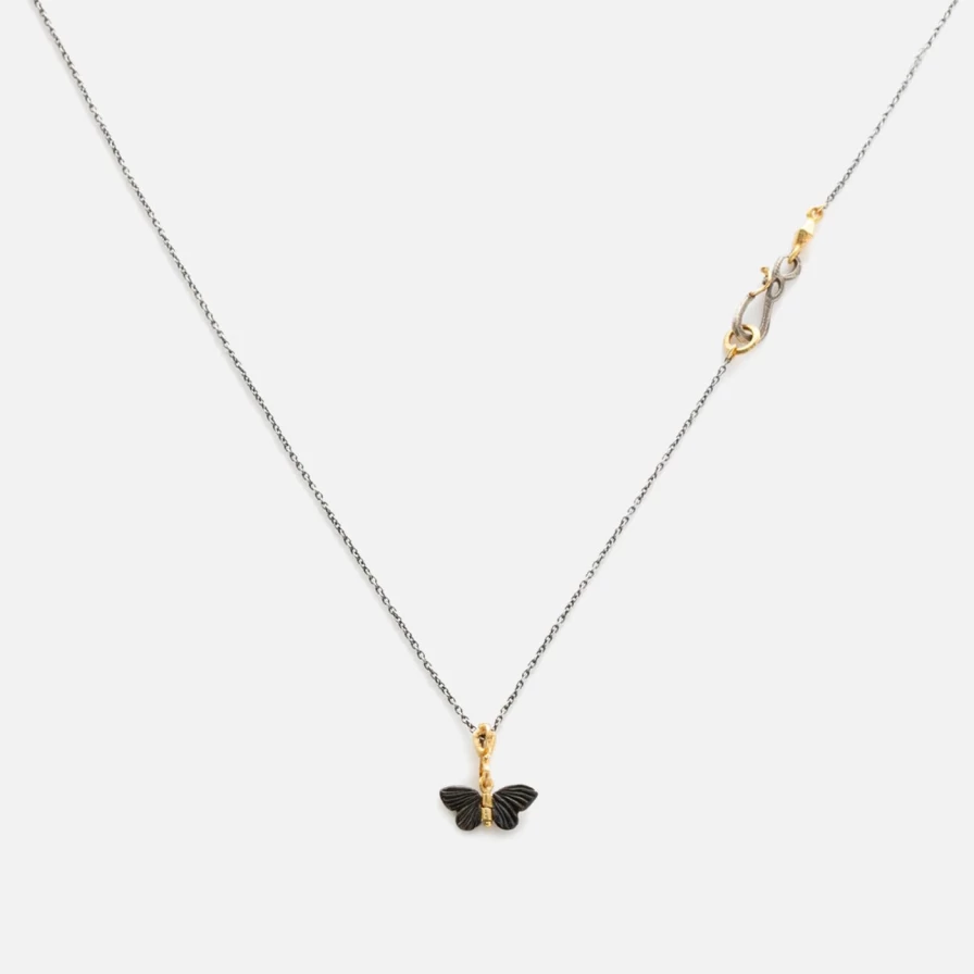 James Banks Design Tiny Baby Necklace - Delicate & Dainty Gold Charm Necklace for Newborns