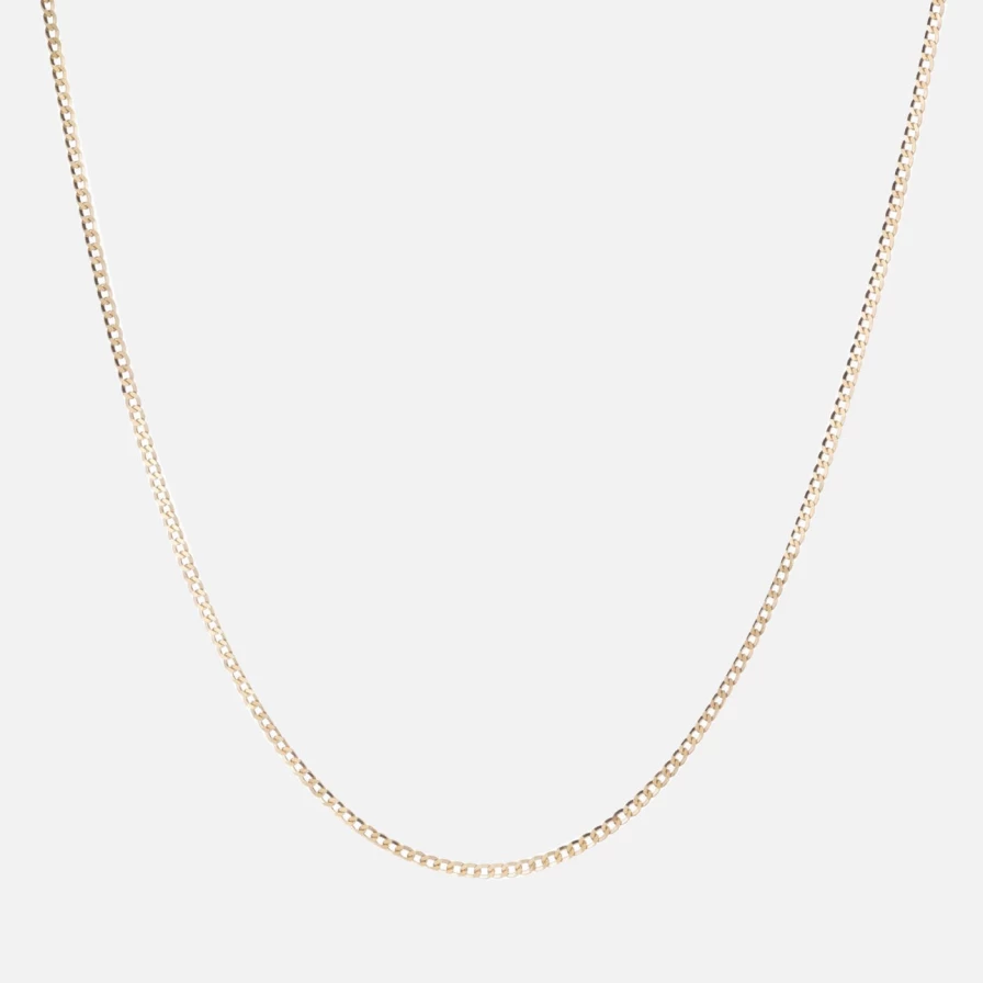 Ariel Gordon Jewelry 1.7mm Cuban Link Chain in 14K Gold for Men & Women