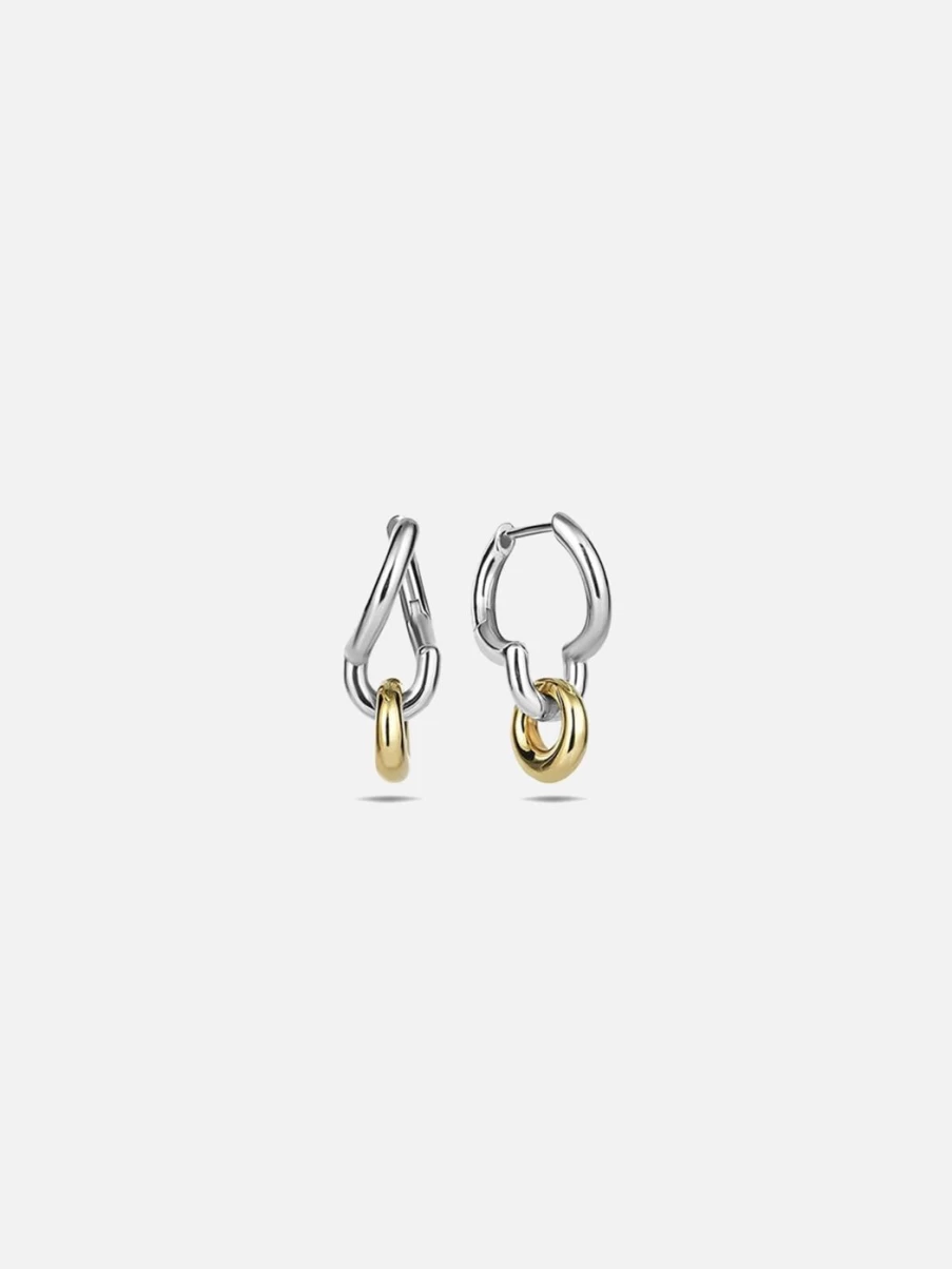 Kloto Harmony Stud Earrings – Elegant Gold Hoop Earrings for Women