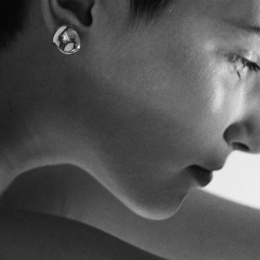 AGMES Sterling Silver Small Gia Stud Earrings