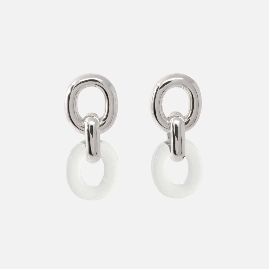 CLED Skylight Connected Loop Earrings – Modern Hoop Earrings for Women
