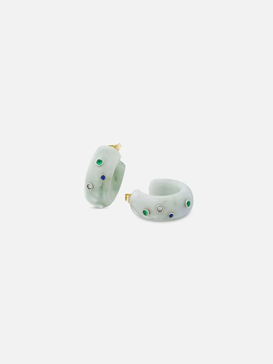 Bleecker & Prince Forest Wonderland Hoops - Elegant Nature-Inspired Earrings