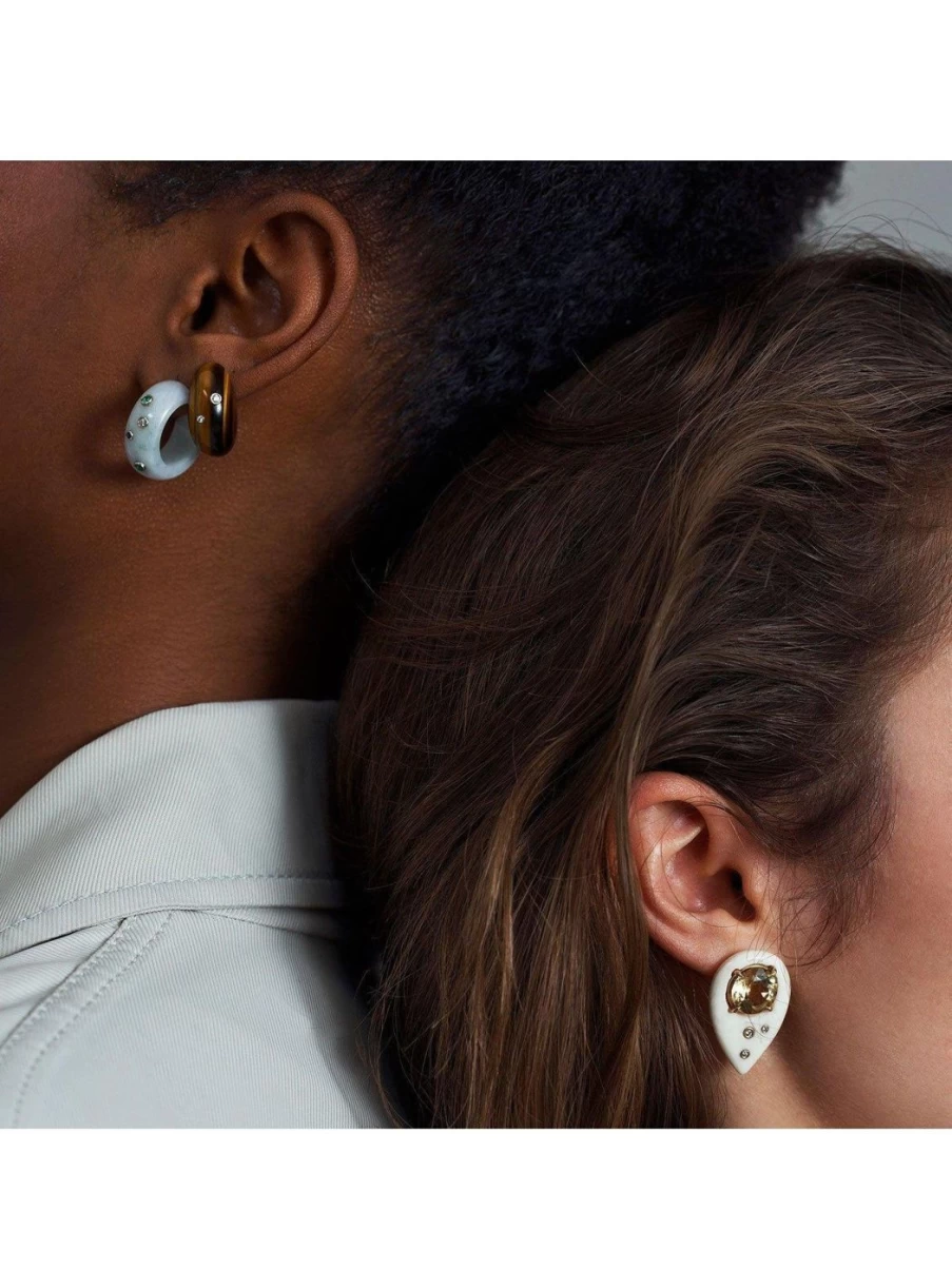 Bleecker & Prince Forest Wonderland Hoops - Elegant Nature-Inspired Earrings