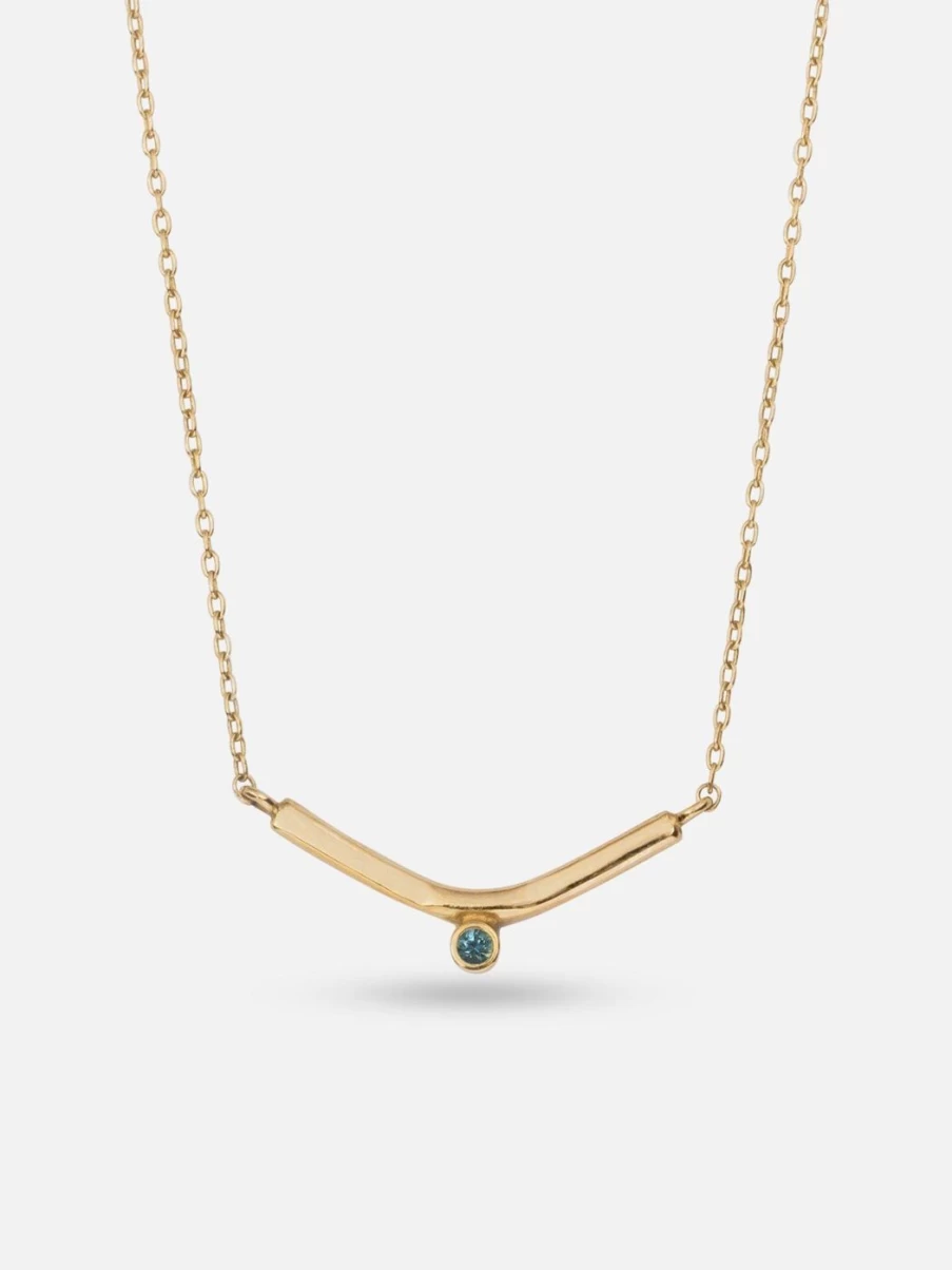 M. Hisae Sapphire Vestra Necklace – Elegant Gemstone Jewelry for Women