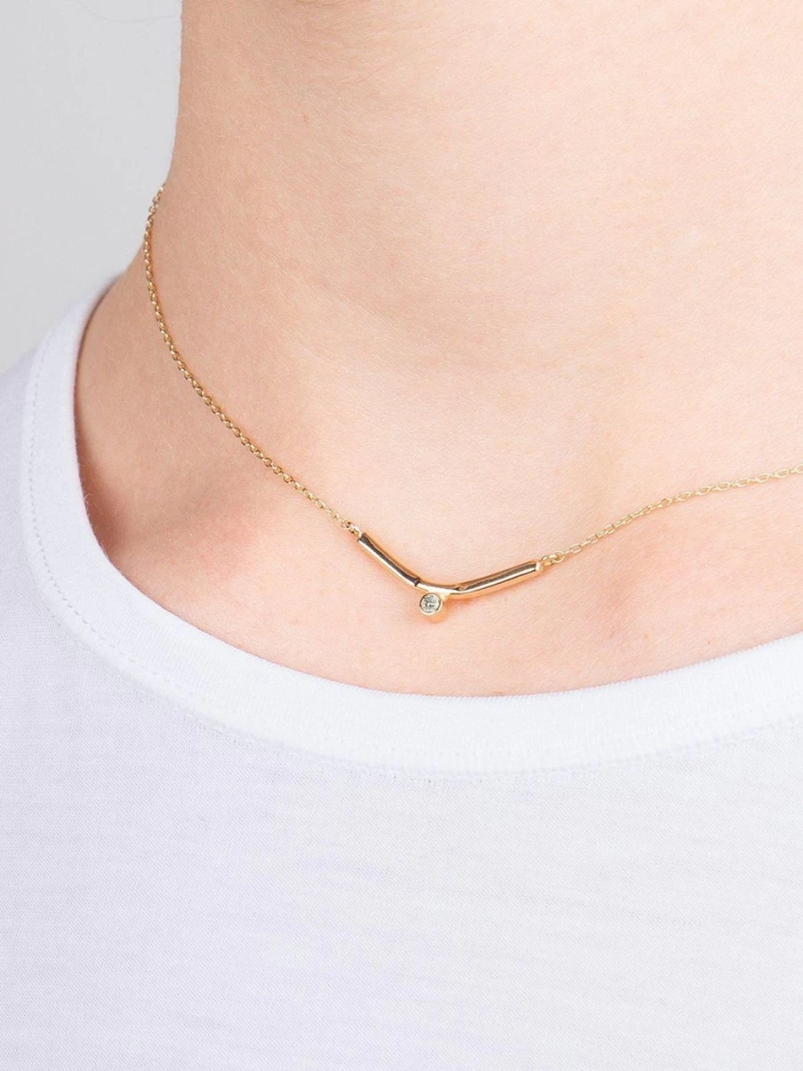 M. Hisae Sapphire Vestra Necklace – Elegant Gemstone Jewelry for Women