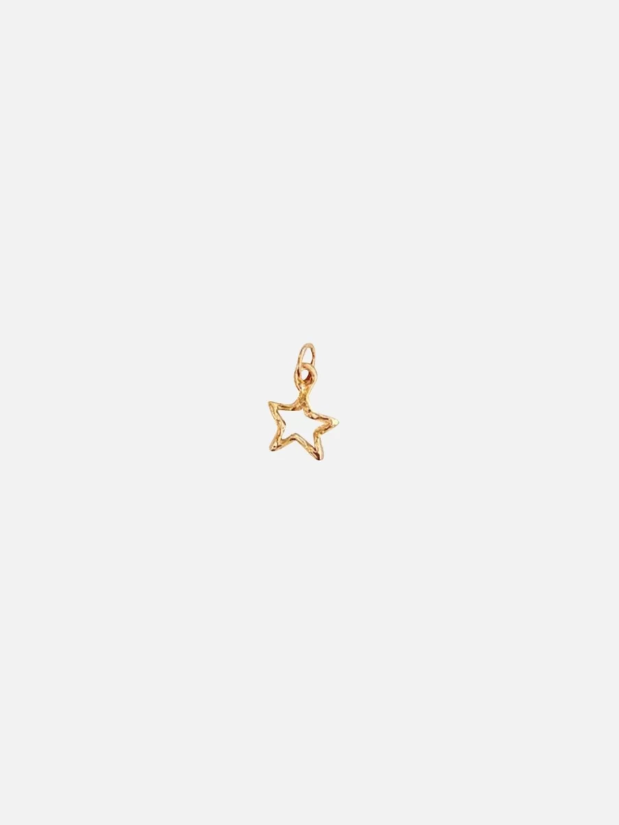 14K Yellow Gold Mini Star Charm by Mandy Reid - Dainty Gold Star Pendant