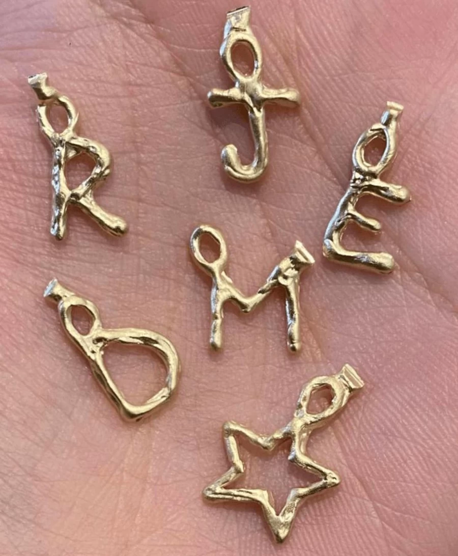 14K Yellow Gold Mini Star Charm by Mandy Reid - Dainty Gold Star Pendant