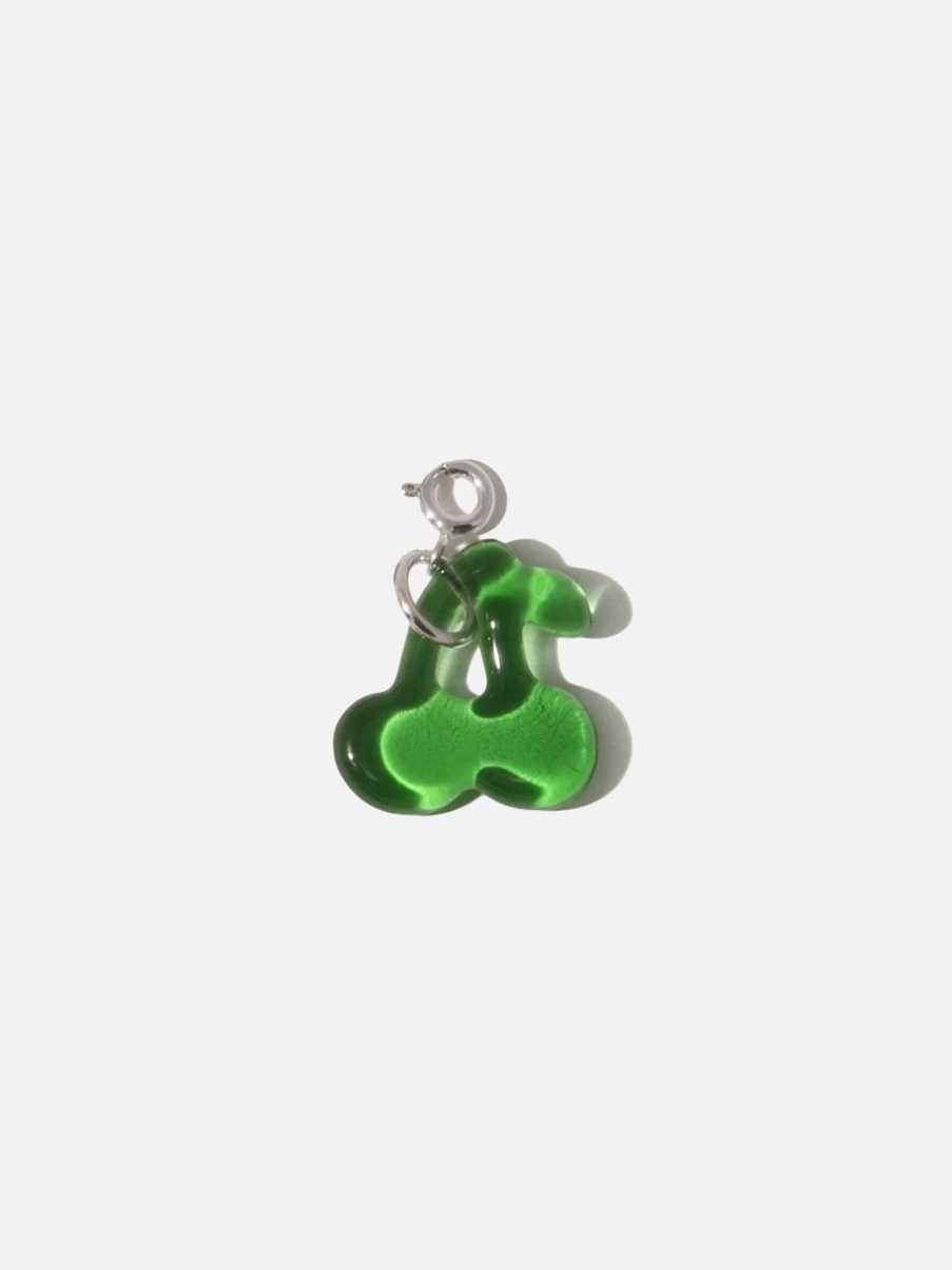 CLED Green Forest Cherry Icon Charm - Elegant Nature-Inspired Jewelry